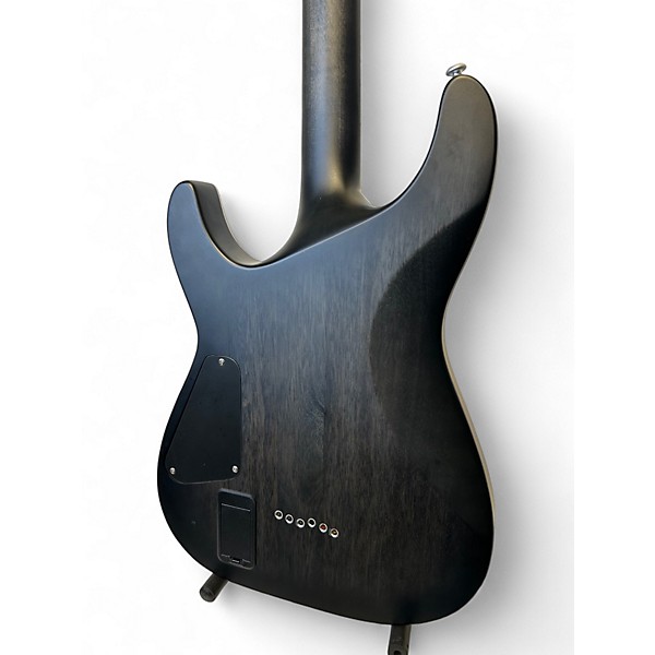 Used Schecter Guitar Research C1 Platinum Trans Black Solid Body Electric Guitar