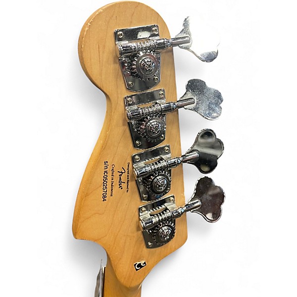 Used Squier Standard Jazz Bass Satin Pewter Metallic Electric Bass Guitar