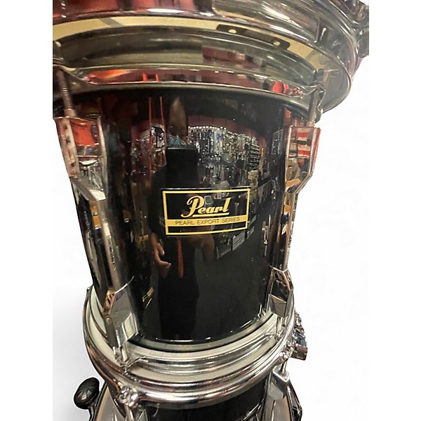 Used Pearl 5 Piece Export Black Drum Kit