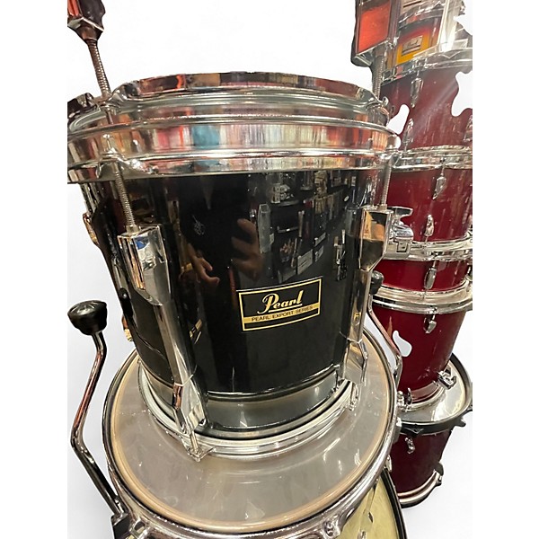 Used Pearl 5 Piece Export Black Drum Kit