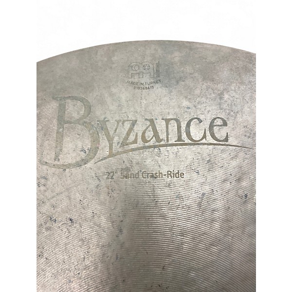 Used MEINL 22in Byzance Sand crash-ride Cymbal