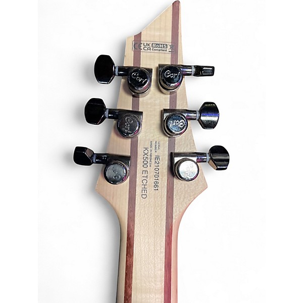 Used Cort KX500 Etched Etched Black Solid Body Electric Guitar