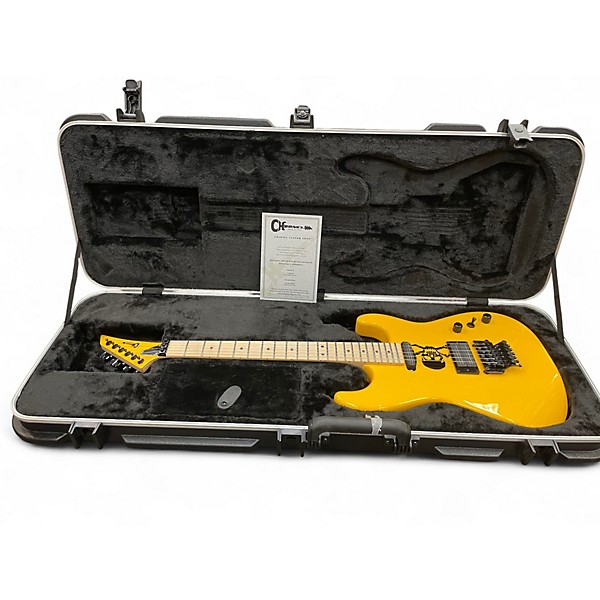 Used Charvel San Dimas HS FR PH TAXI CAB YELLOW Solid Body Electric Guitar