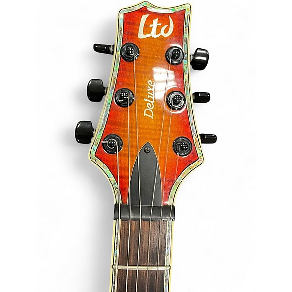 Used 2007 ESP LTD H1001FM Deluxe 2 Color Sunburst Solid Body Electric Guitar