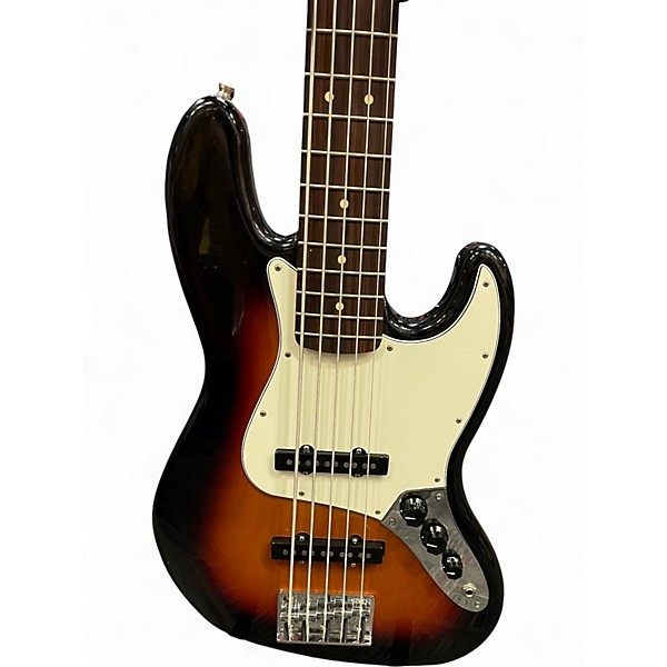 Used Fender Player Jazz Bass V 3 Tone Sunburst Electric Bass Guitar