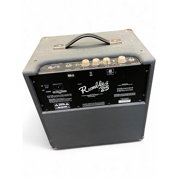 Used Fender Rumble 25 25W 1x8 Bass Combo Amp