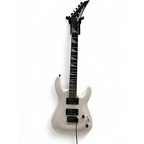 Used Jackson JS22 Dinky Arctic White Solid Body Electric Guitar