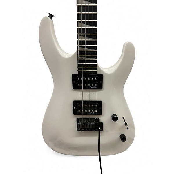 Used Jackson JS22 Dinky Arctic White Solid Body Electric Guitar