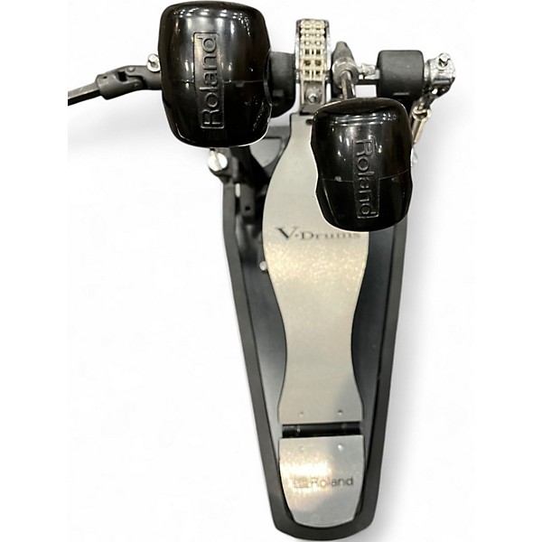Used Roland Roland Pro Double Kick Drum Pedal W/Noise Eater Technology Double Bass Drum Pedal