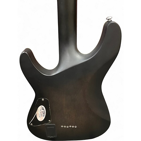 Used Schecter Guitar Research C1 Platinum Translucent Black Solid Body Electric Guitar