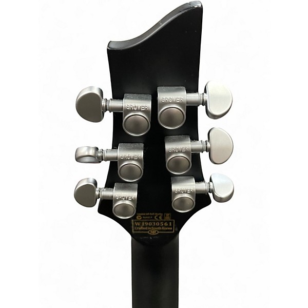 Used Schecter Guitar Research C1 Platinum Translucent Black Solid Body Electric Guitar