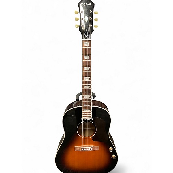 Used Epiphone EJ160E John Lennon Signature Vintage Sunburst Acoustic Electric Guitar