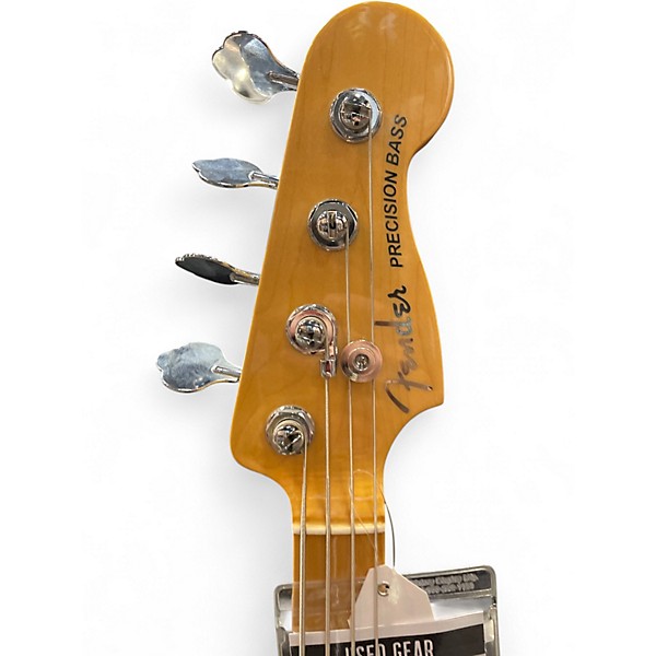 Used Fender American Elite Precision Bass Tobacco Sunburst Electric Bass Guitar
