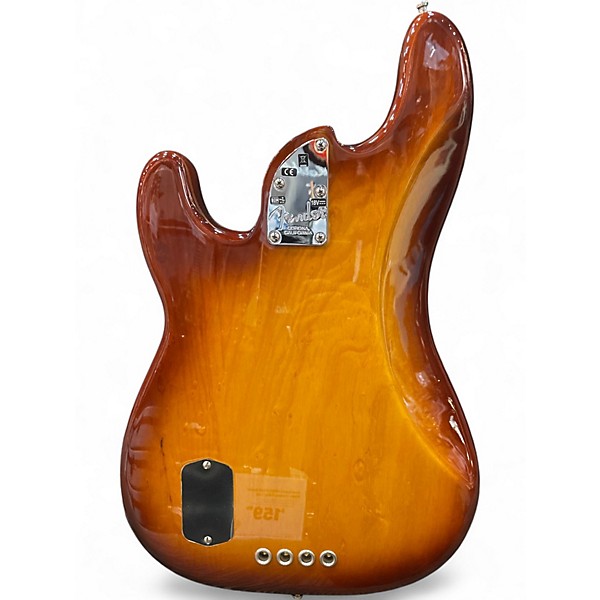 Used Fender American Elite Precision Bass Tobacco Sunburst Electric Bass Guitar