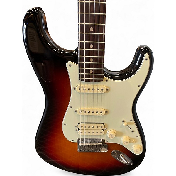 Used Fender American Deluxe Stratocaster 2 Color Sunburst Solid Body Electric Guitar