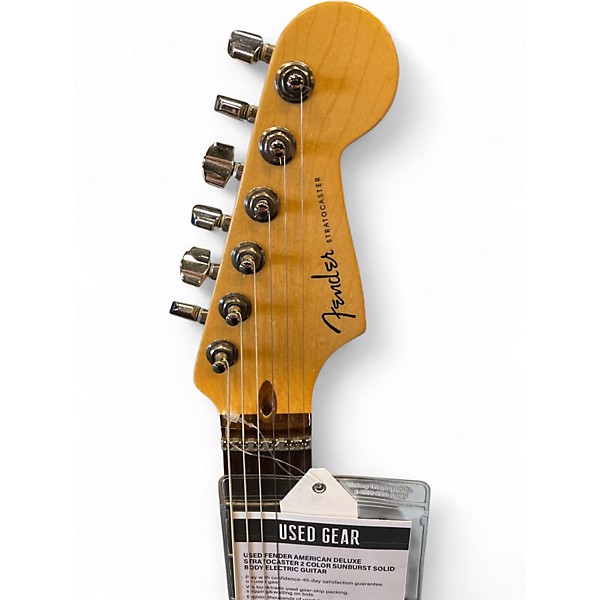 Used Fender American Deluxe Stratocaster 2 Color Sunburst Solid Body Electric Guitar