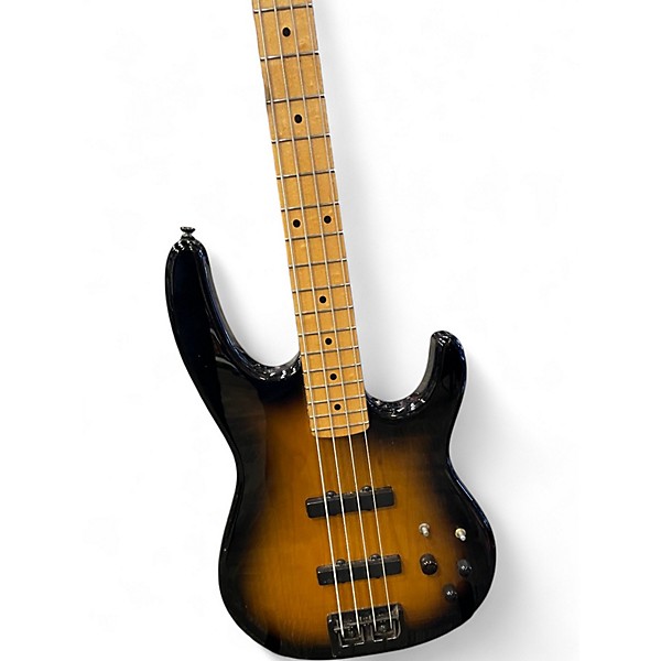 Used Carvin DOUBLE CUT Sunburst Electric Bass Guitar