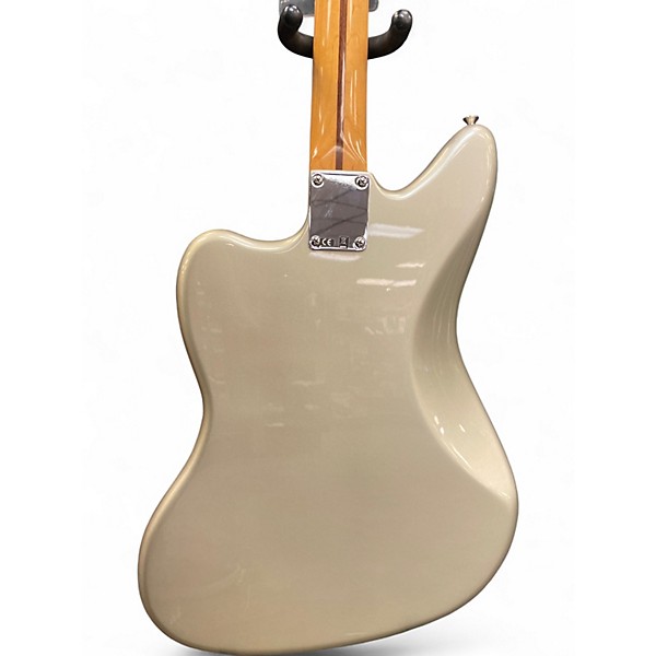 Used Fender Jaguar Silver Oyster Pearl Solid Body Electric Guitar