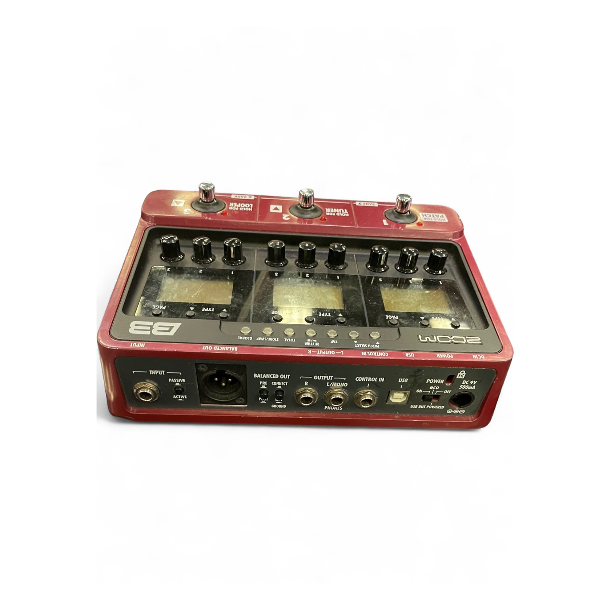 Used Zoom B3 Bass FX And Amp Simulator Bass Effect Pedal | Guitar