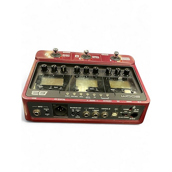Used Zoom B3 Bass FX And Amp Simulator Bass Effect Pedal