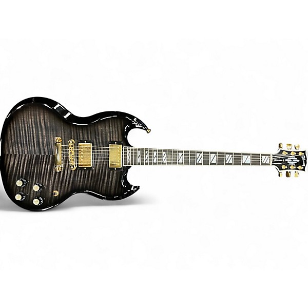 Used 2024 Gibson SG Supreme Trans Black Solid Body Electric Guitar