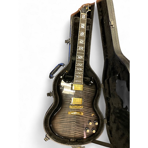 Used 2024 Gibson SG Supreme Trans Black Solid Body Electric Guitar