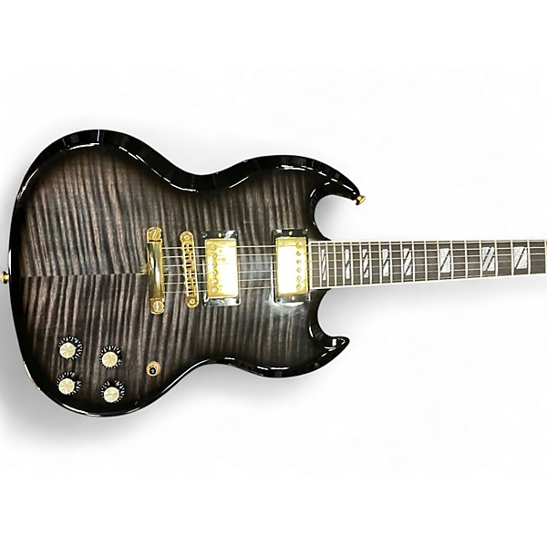 Used 2024 Gibson SG Supreme Trans Black Solid Body Electric Guitar