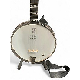 Used Deering Sierra Tenor White Banjo