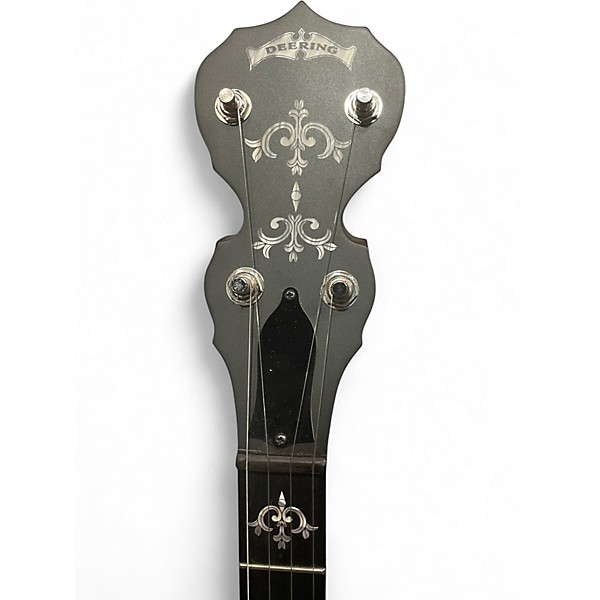Used Deering Sierra Tenor White Banjo