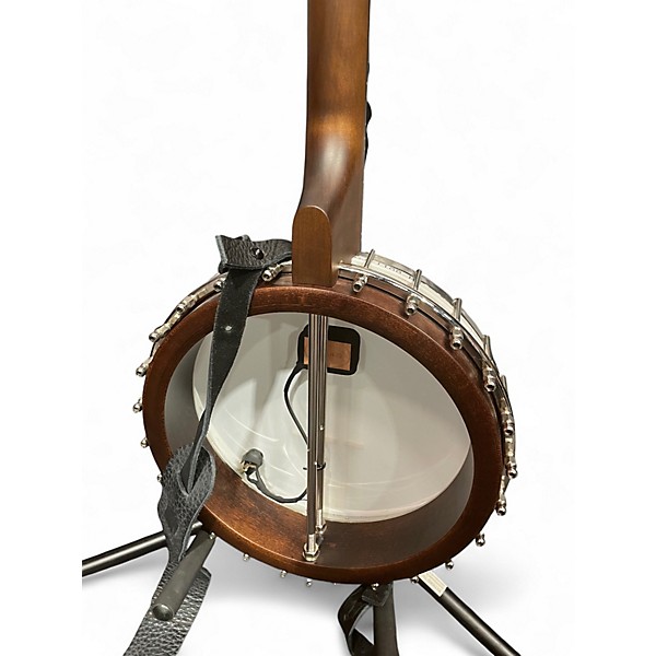 Used Deering Sierra Tenor White Banjo