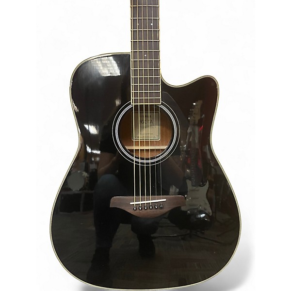 Used Yamaha TRANSACOUSTIC FGC-TA Black Acoustic Electric Guitar