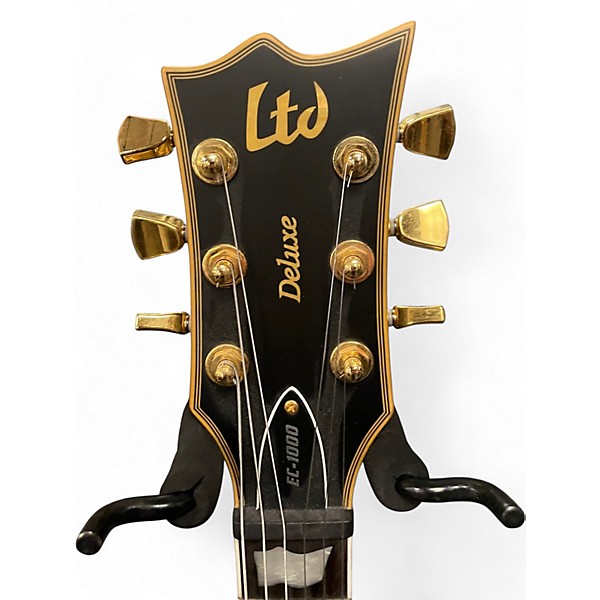 Used ESP LTD EC1000 Deluxe Black Solid Body Electric Guitar