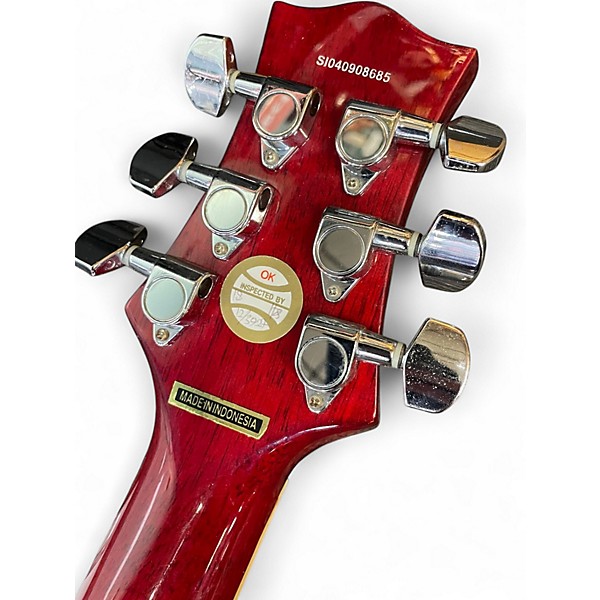 Used Silvertone SSL3 FLAME TOP 2 Color Sunburst Solid Body Electric Guitar