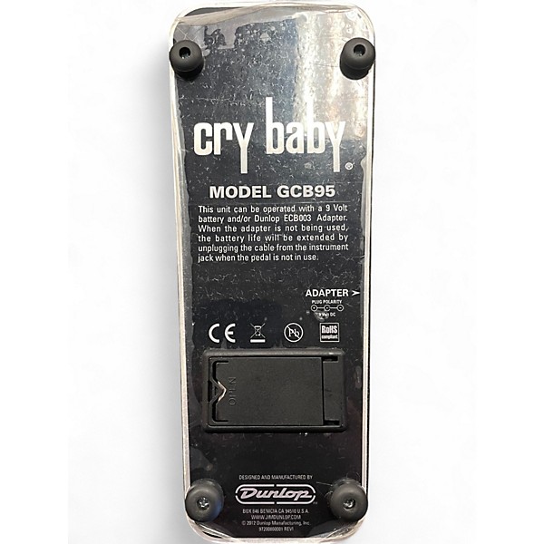 Used Dunlop GCB95 Original Crybaby Wah Effect Pedal