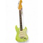 Used Parts DOUBLE CUT AGED GREEN Solid Body Electric Guitar thumbnail