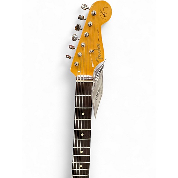 Used Parts DOUBLE CUT AGED GREEN Solid Body Electric Guitar