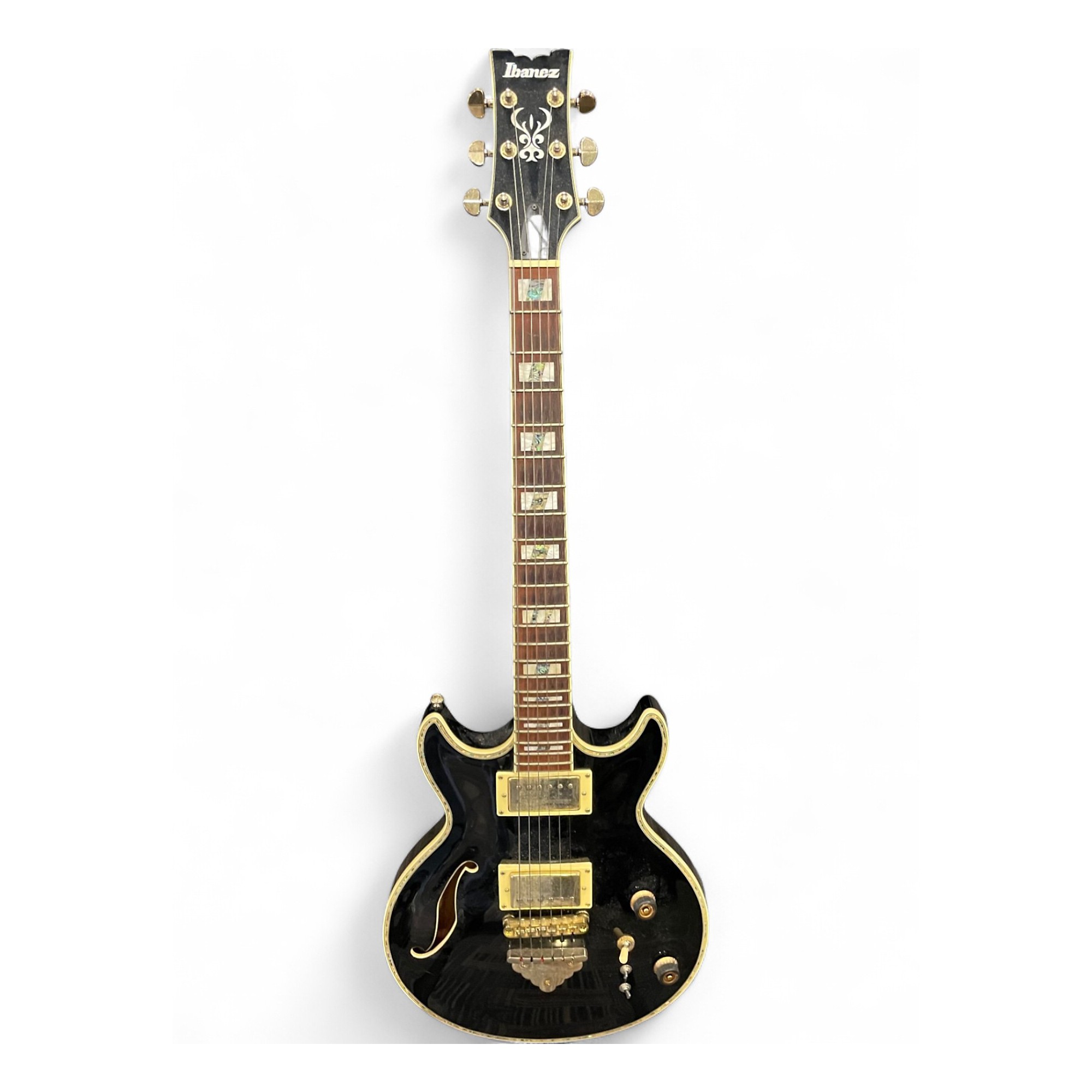 Used Ibanez AR520H Black Hollow Body Electric Guitar Black