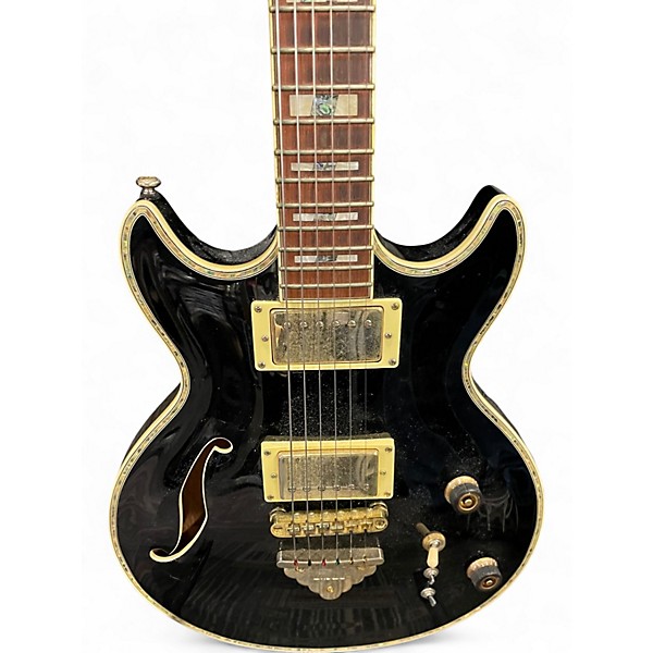 Used Ibanez AR520H Black Hollow Body Electric Guitar