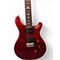 Used 2020s PRS SE Custom 24 RUBY RED FLAME Solid Body Electric Guitar