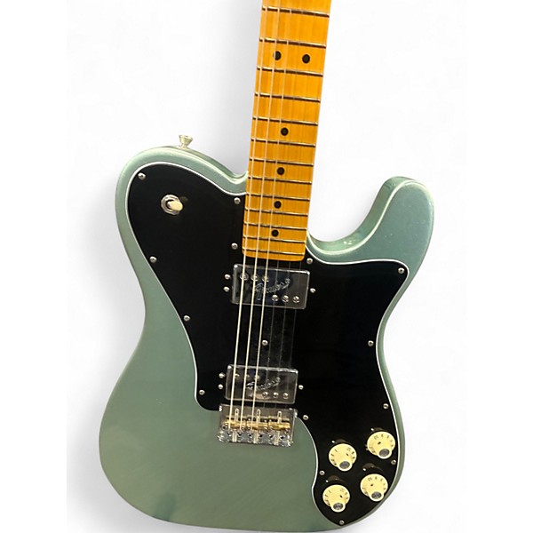 Used 2023 Fender American Professional II Telecaster Deluxe Mystic Surf Green Solid Body Electric Guitar