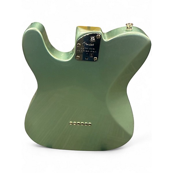 Used 2023 Fender American Professional II Telecaster Deluxe Mystic Surf Green Solid Body Electric Guitar