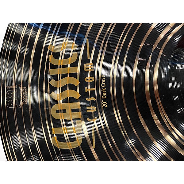 Used MEINL 20in CUSTOM CLASSIC DARK CRASH Cymbal