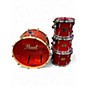 Used Pearl 4 Piece Masters Custom Sequoia Red Drum Kit thumbnail