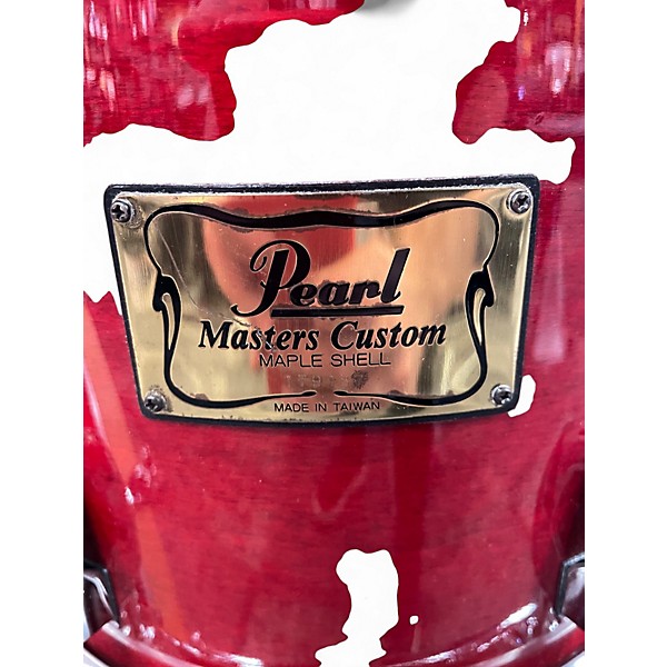 Used Pearl 4 Piece Masters Custom Sequoia Red Drum Kit