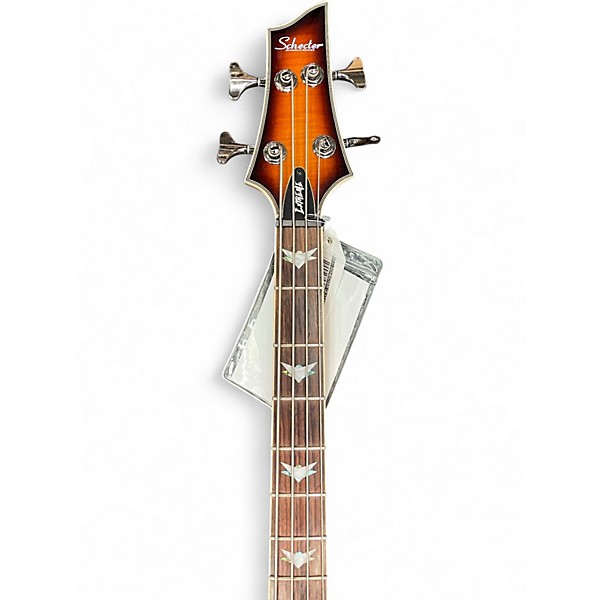 Used Schecter Guitar Research Omen Extreme 4 String 2 Color Sunburst Electric Bass Guitar