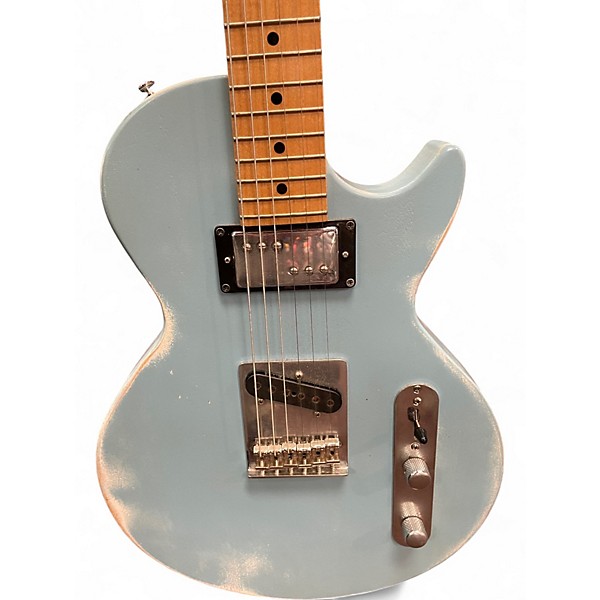 Used Warmoth TELE PAUL BLUE SKY Solid Body Electric Guitar