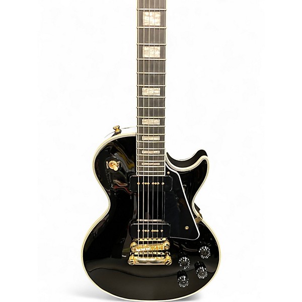 Used Epiphone Les Paul Custom Ebony Solid Body Electric Guitar