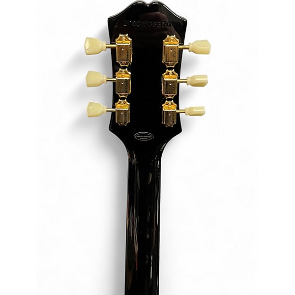 Used Epiphone Les Paul Custom Ebony Solid Body Electric Guitar