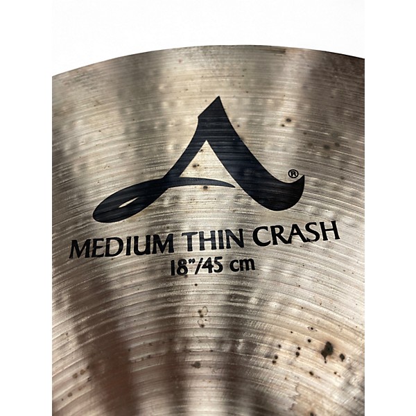 Used Zildjian 16in A Series Medium Thin Crash Cymbal