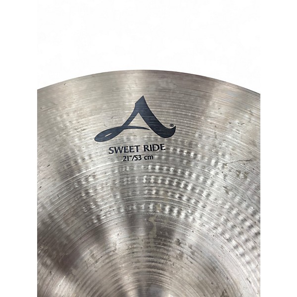 Used Zildjian 21in A Series Sweet Ride Cymbal